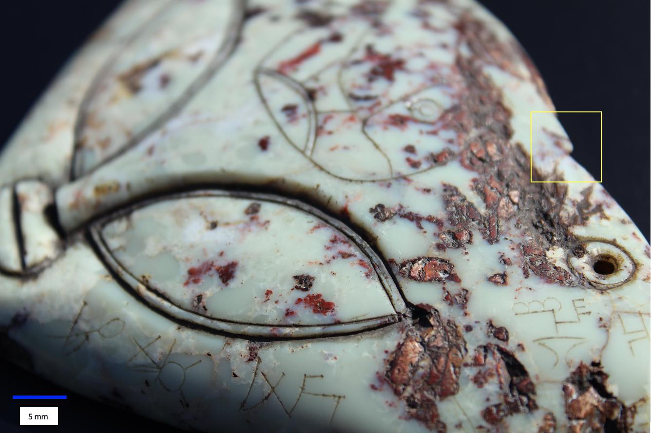 Artefacto B — Detalle esmalte
